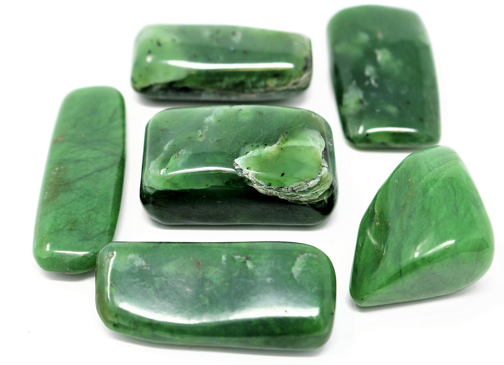 Serpentine Dark Green Thumble Stone - Medium AAA Quality