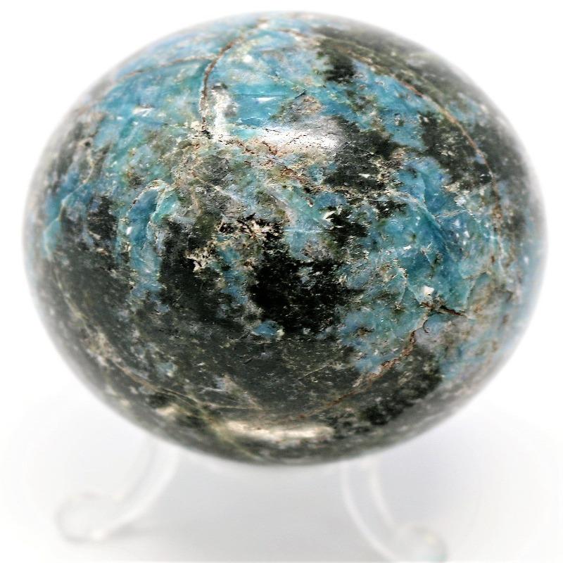 Blue Green Agate Sphere - Medium AAA Quality
