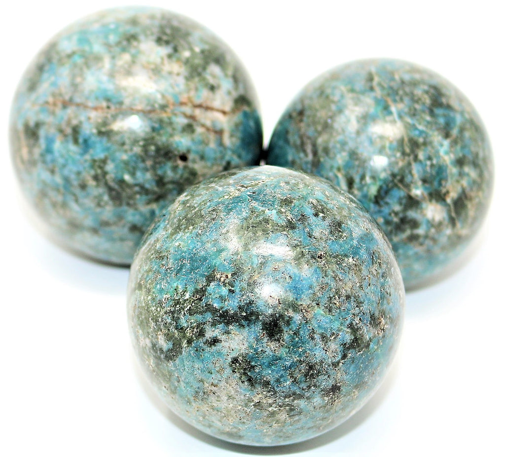 Blue Green Agate Sphere - Medium AAA Quality