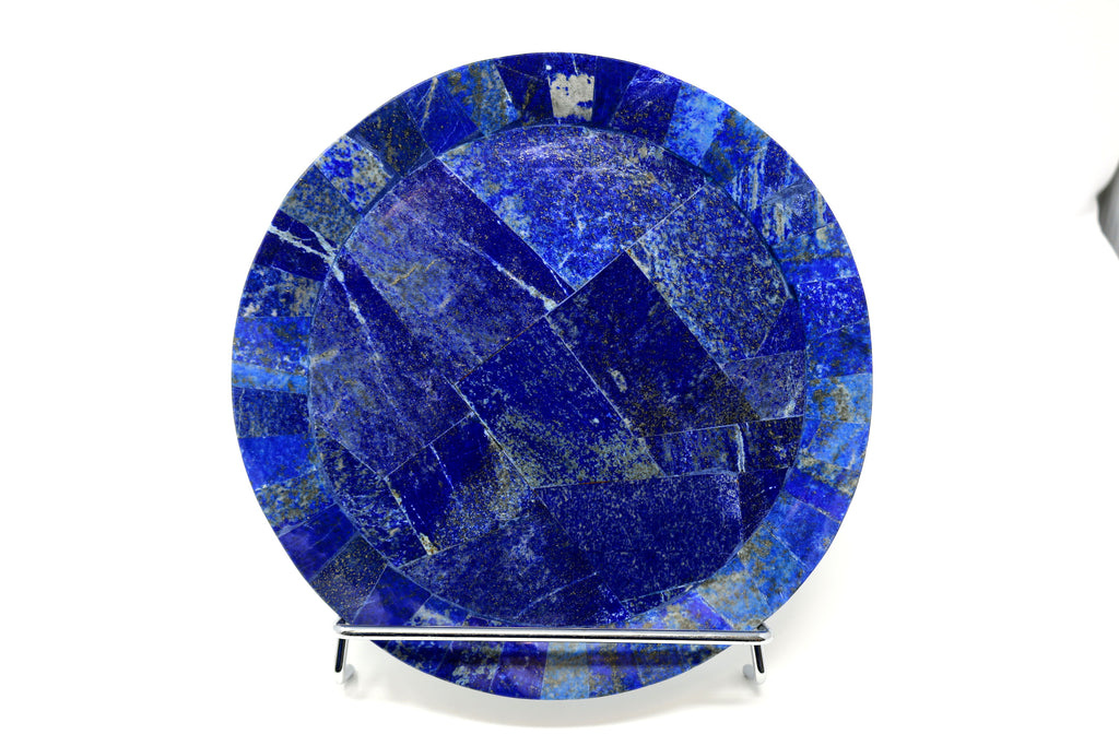 lapis Lazuli Round Plate medium size, AA Quality