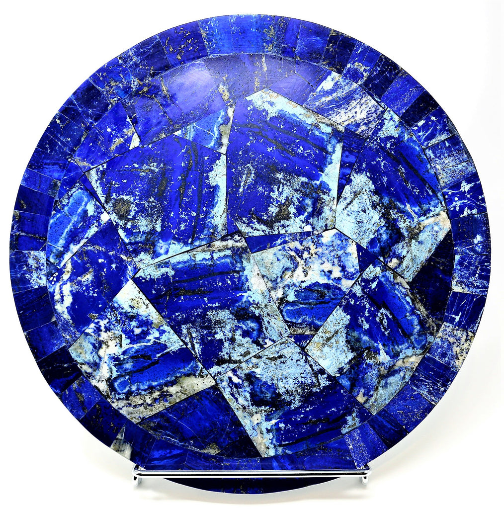 Lapis lazuli Round Plate - Medium Size, A Quality