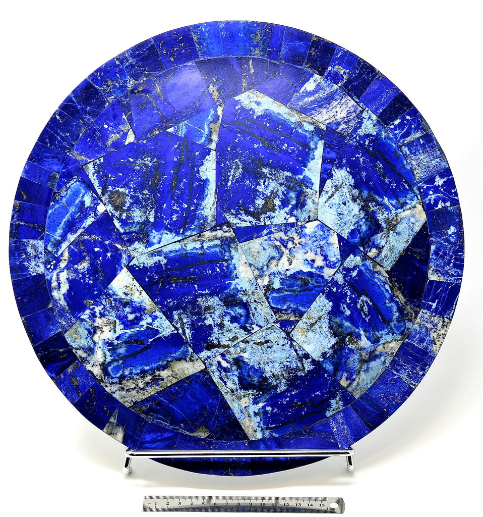 Lapis lazuli Round Plate - Medium Size, A Quality