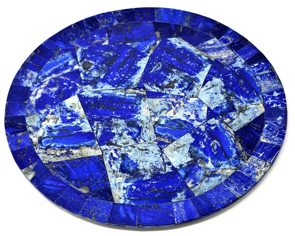 Lapis lazuli Round Plate - Medium Size, A Quality