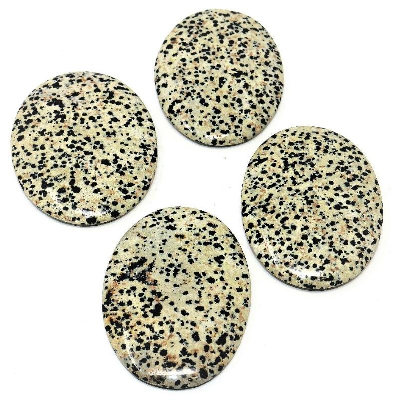 Dalmatian Jasper Palm Stone