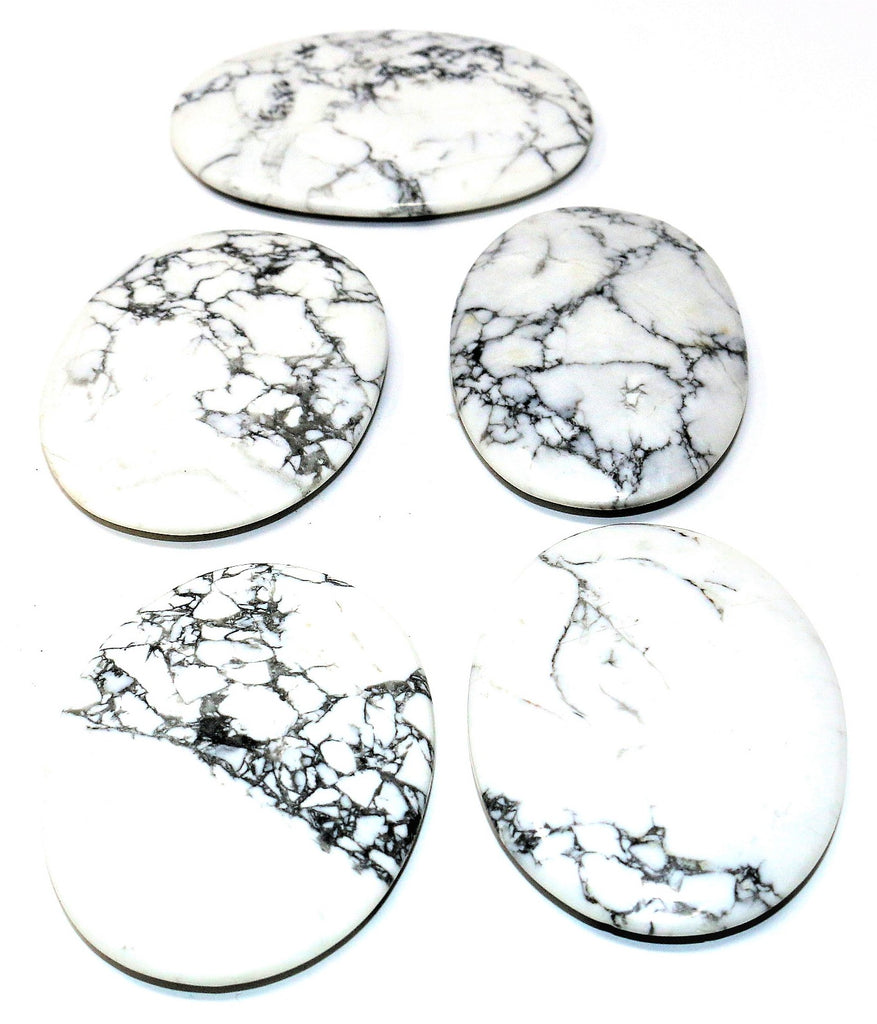 Howlite Palm Stone