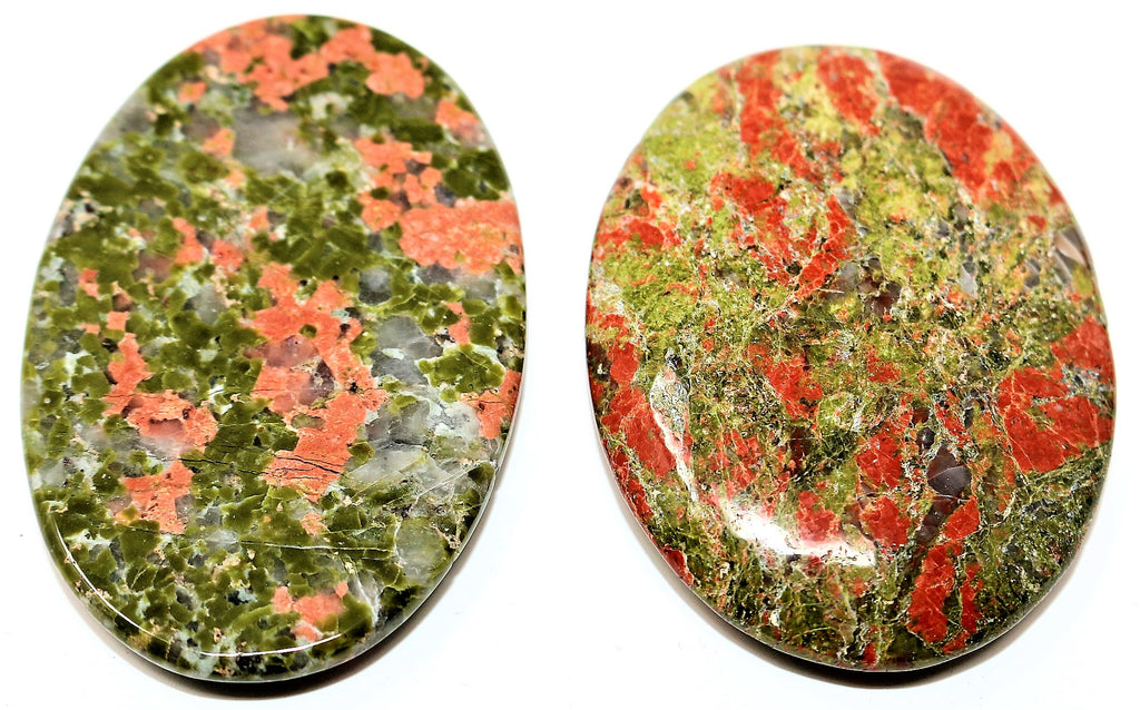 Unakite Palm Stone - AAA Quality