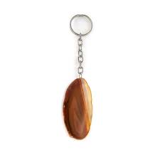 Mix Coloured Agate Keychain 1pc