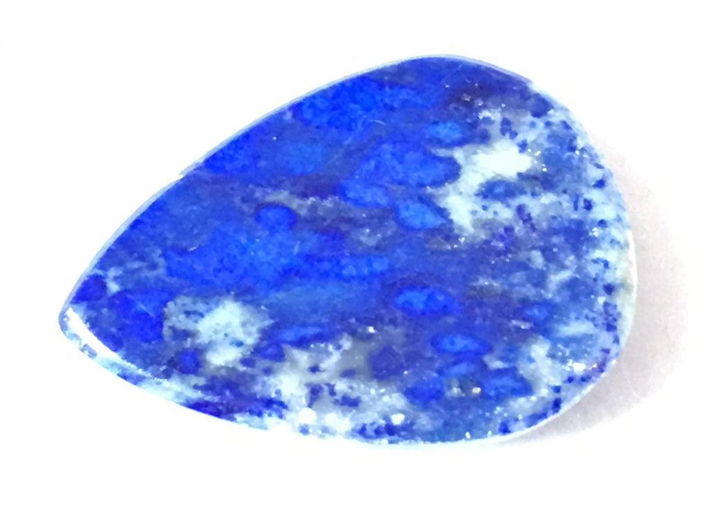 Royal Blue Tear drop Shaped Lapis Lazuli Cabochon AAA 8grams