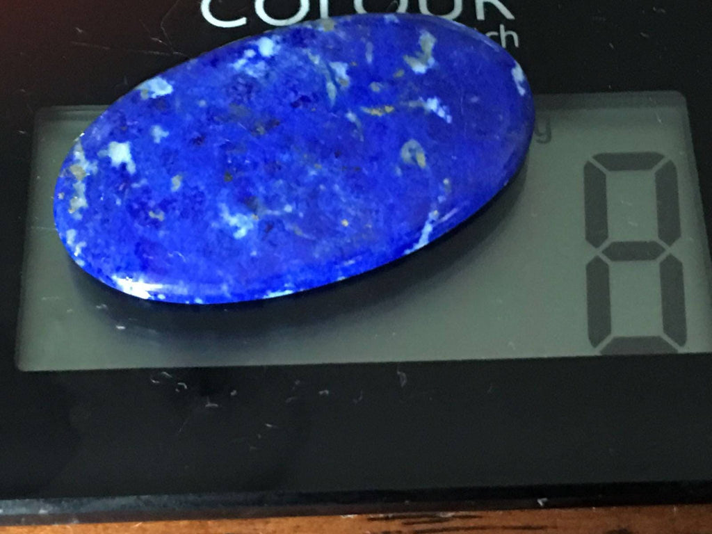 Royal Blue Oval Shaped Lapis Lazuli Cabochon AAA 8grams