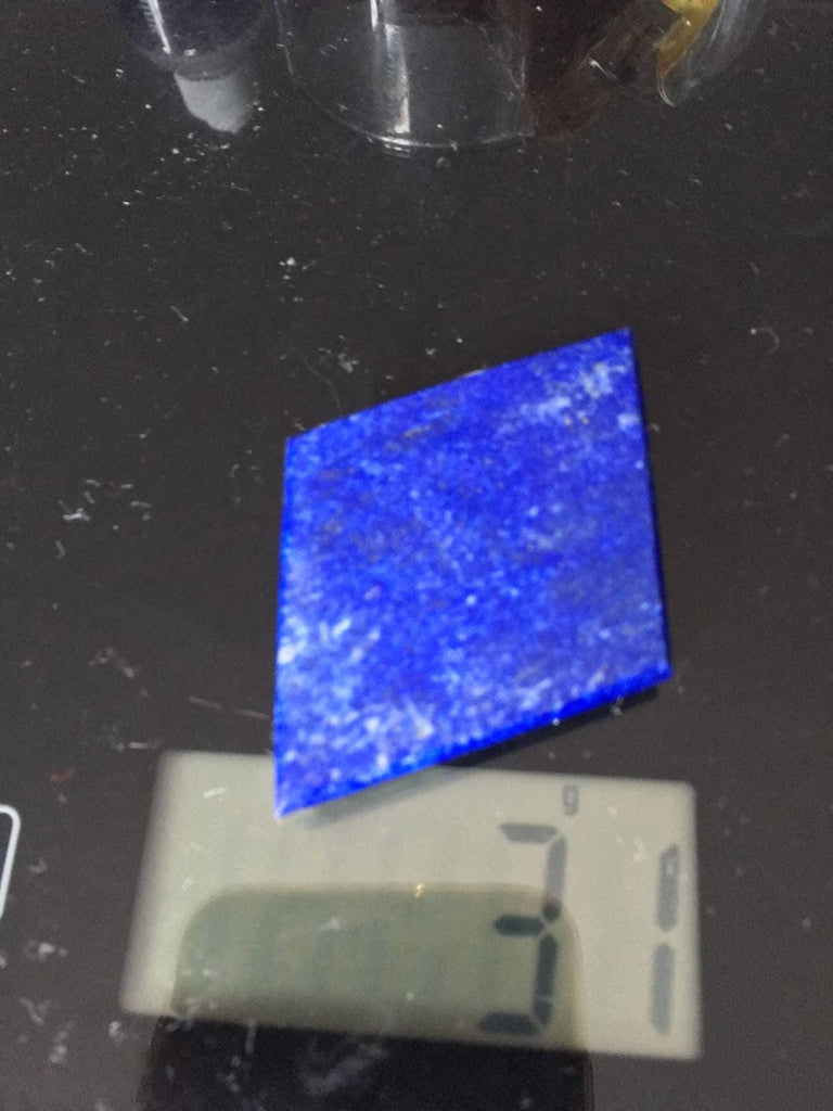 Deep Blue Lapis Lazuli Diamond cabochon 31 grams