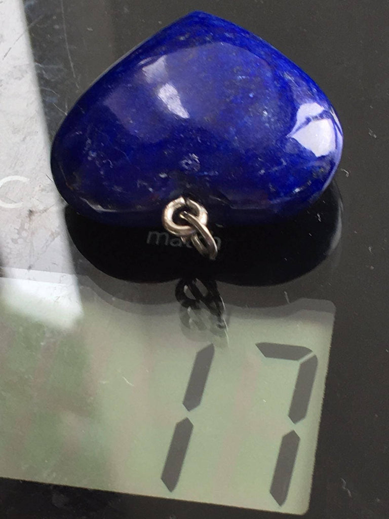 Heart Shaped Lapis Lazuli Pendant 17 grams