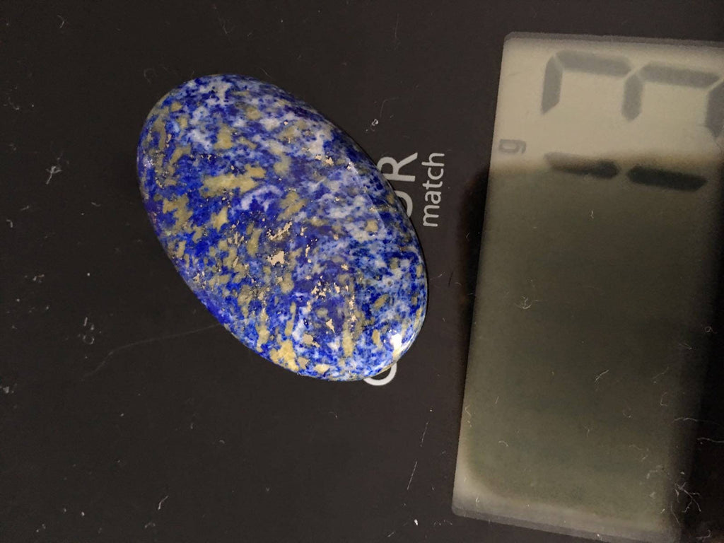 Deep Blue Oval Shaped Lapis Lazuli Cabochon AAA 1g