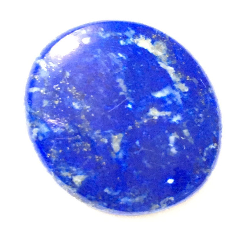 Deep Blue Oval Shaped Lapis Lazuli Cabochon (Madani AAA)