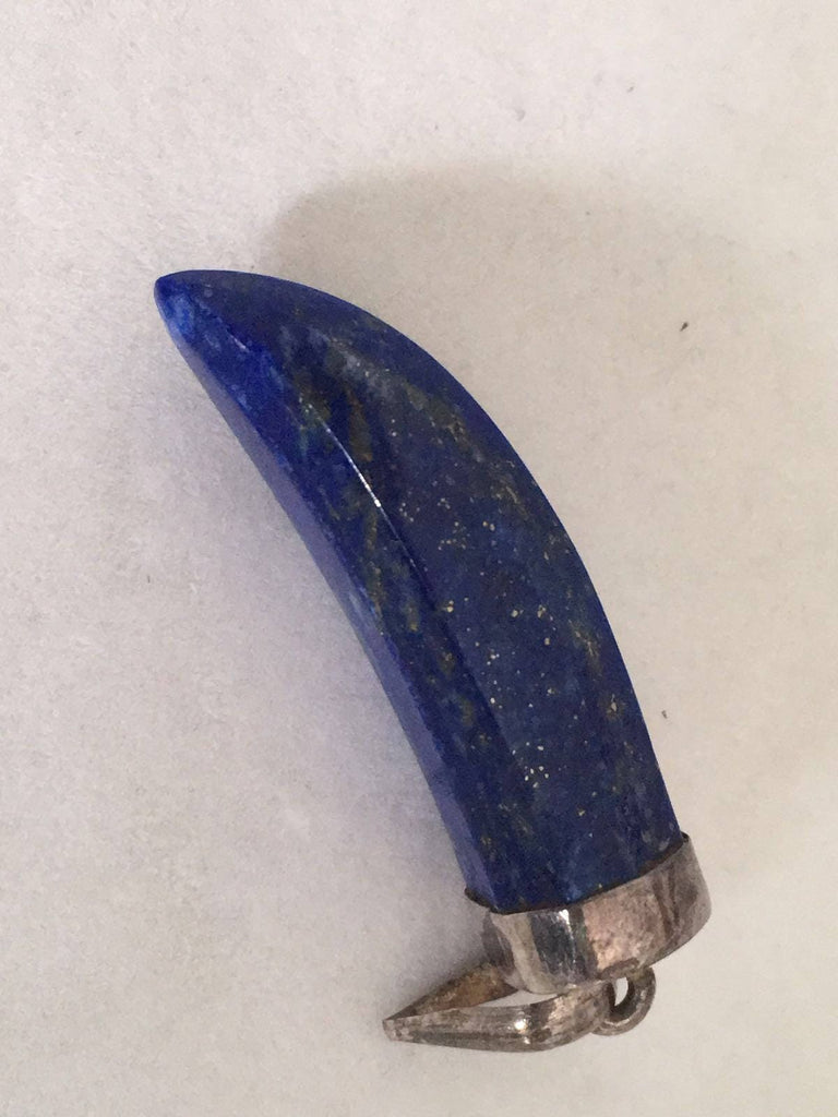 Lapis lazuli chilli pendant