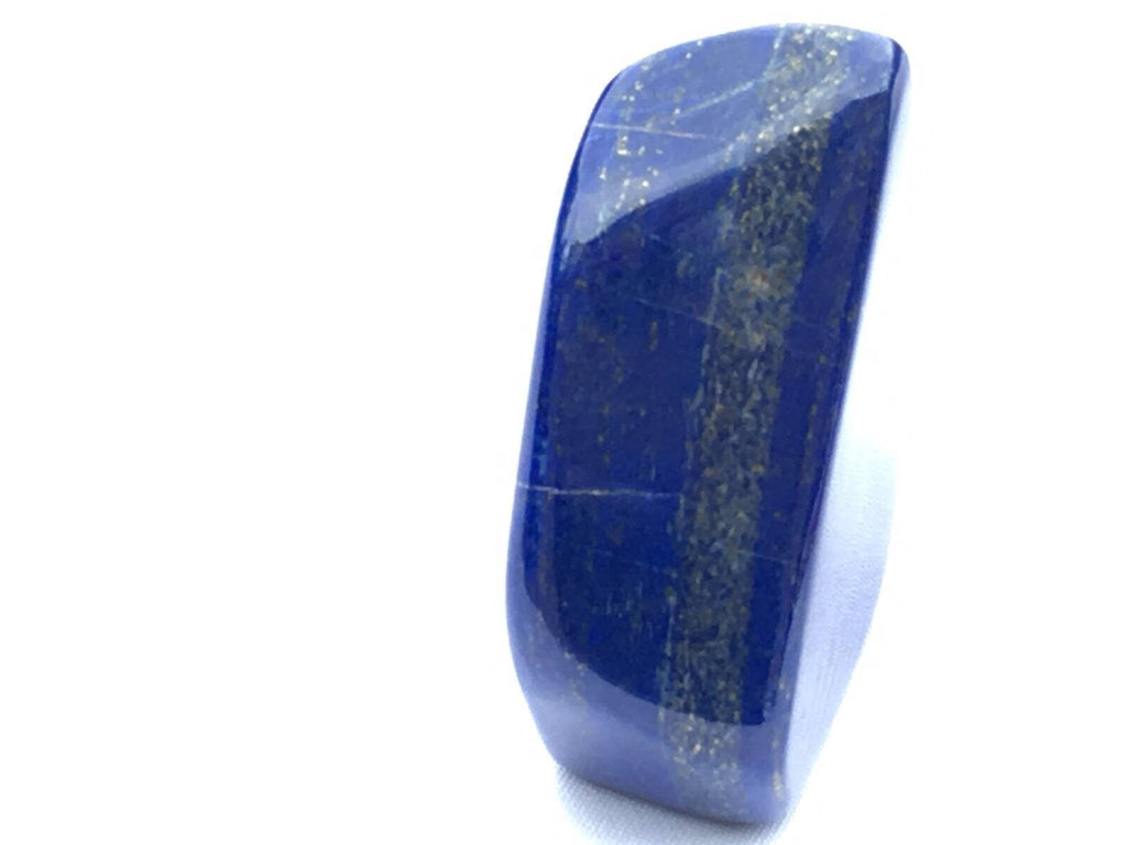 Royal Blue AAA Lapis lazuli naturally shaped sculpture 248grams 8x5x3cm