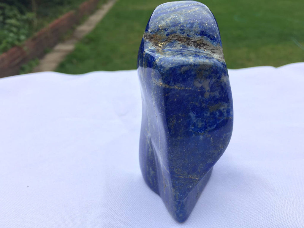Lapis lazuli naturally shaped sculpture 357 grams 9x4x4cm