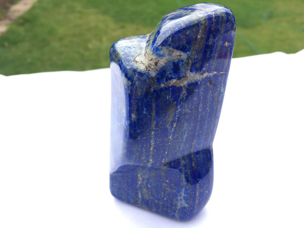 Lapis lazuli naturally shaped sculpture 357 grams 9x4x4cm