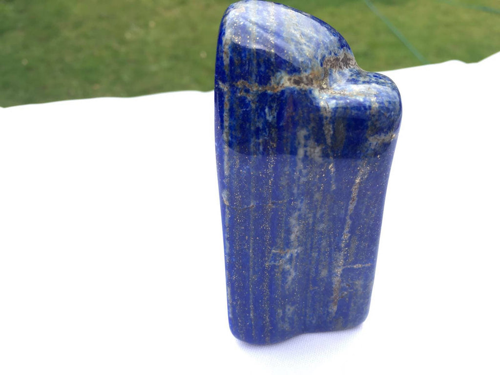 Lapis lazuli naturally shaped sculpture 357 grams 9x4x4cm