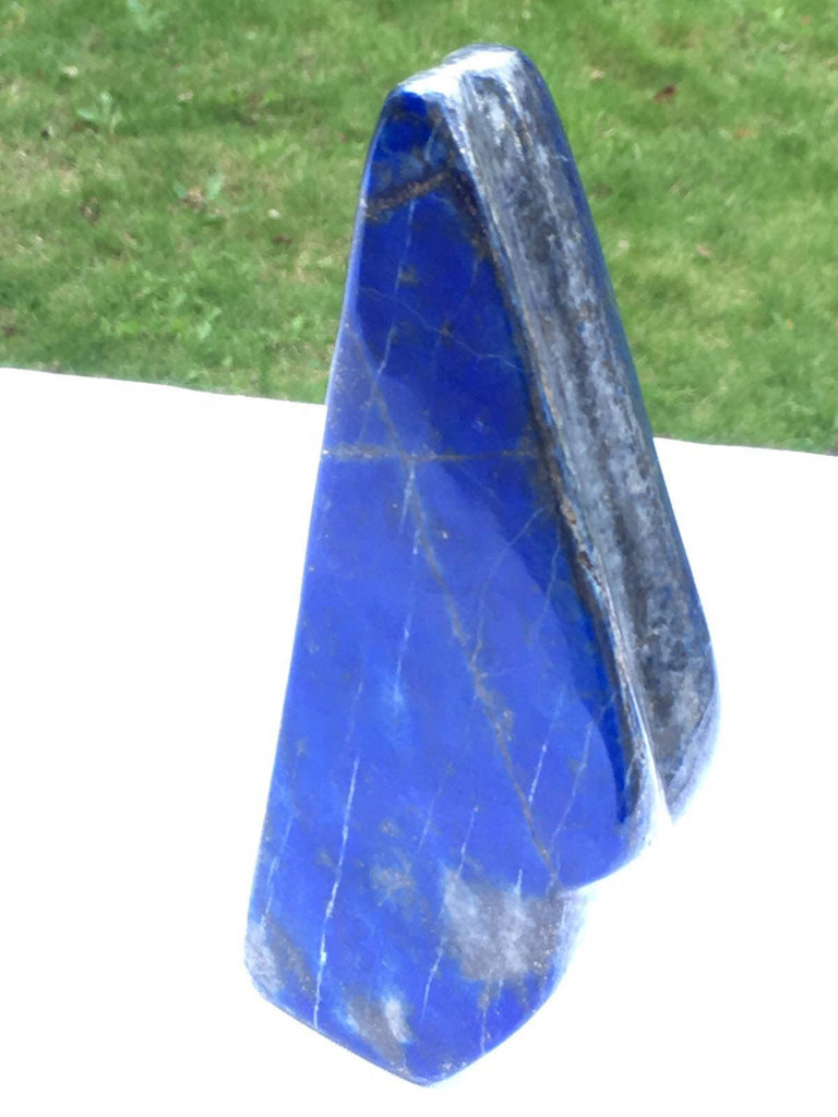 Lapis lazuli naturally shaped sculpture 482grams 14.5x5x2.5cm