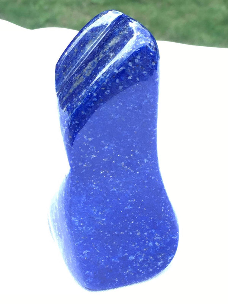 Royal Blue Lapis lazuli naturally shaped sculpture 255 grams 10x4x3cm