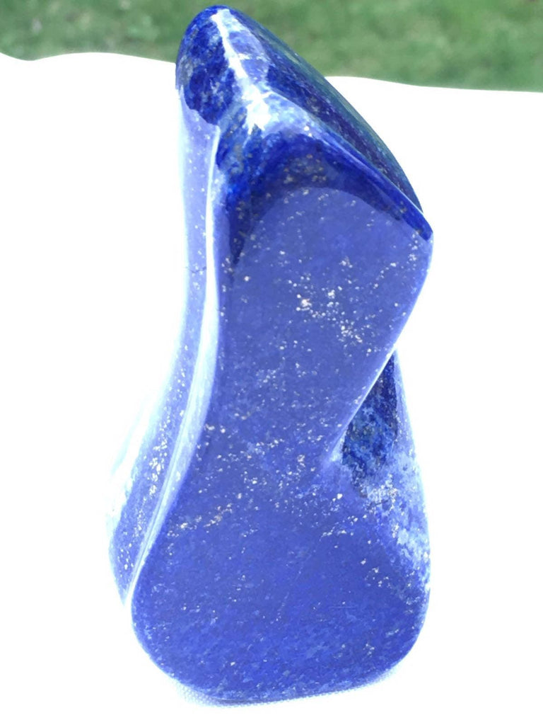 Royal Blue Lapis lazuli naturally shaped sculpture 255 grams 10x4x3cm