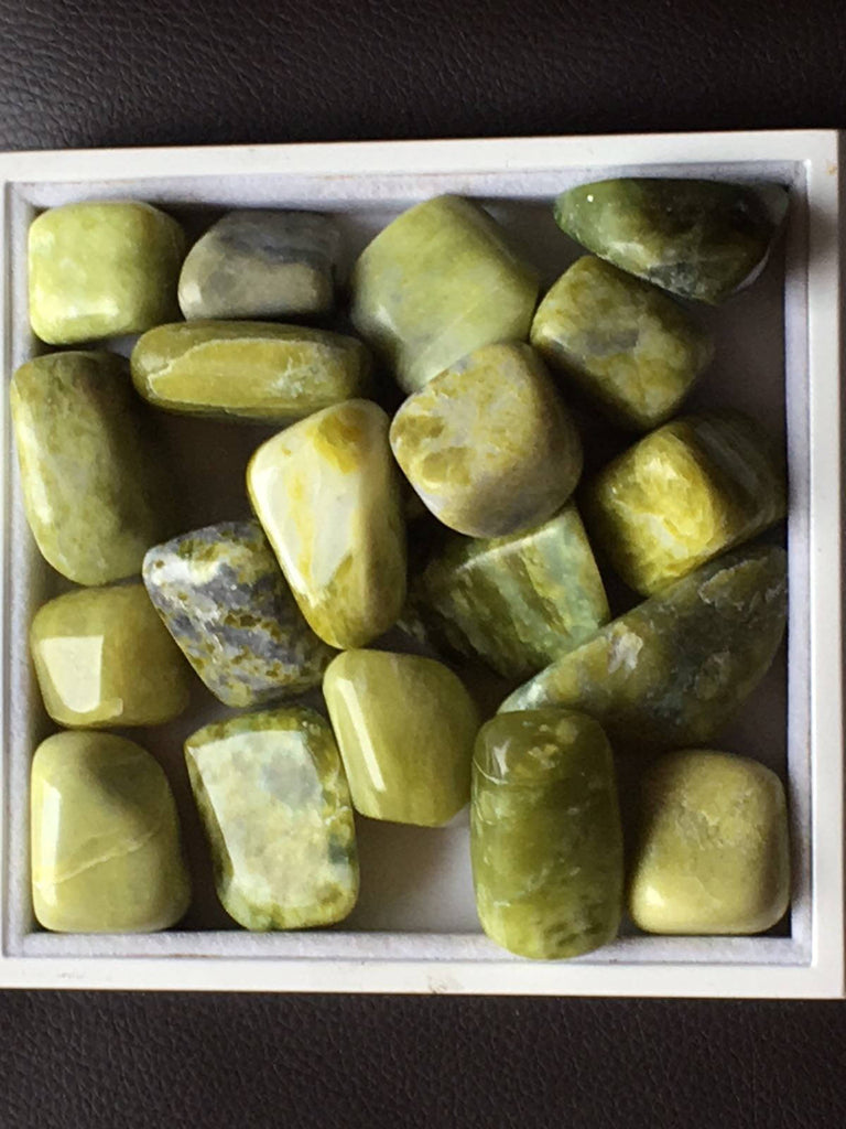 A Set of 20 Serpentine Tumble stone  (20-30mm)