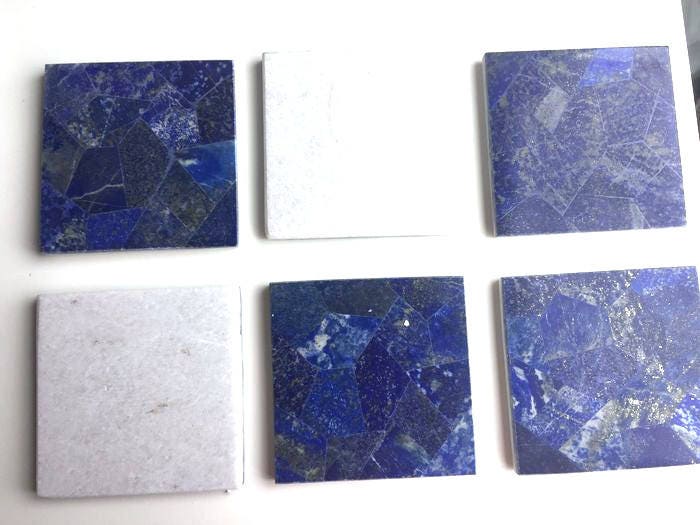 6 Lapis Lazuli Tile 10x10cm