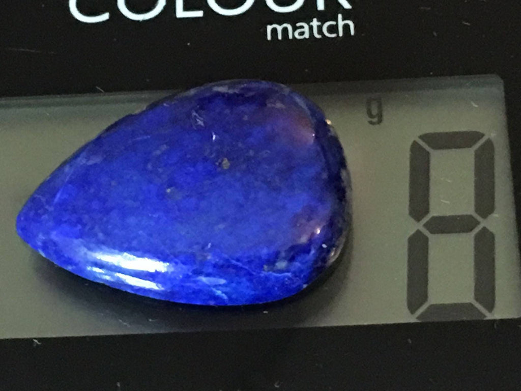 Royal Blue Tear drop Shaped Lapis Lazuli Cabochon AAA 8grams