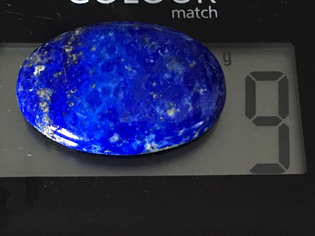 Royal Blue Oval Shaped Lapis Lazuli Cabochon AAA 9grams