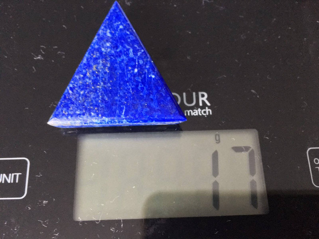 Deep Blue Lapis lazuli triangle cabochon 17 grams