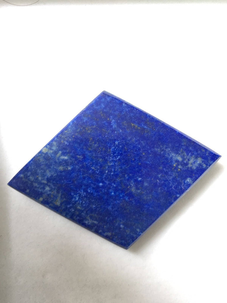 Deep Blue Lapis Lazuli Diamond cabochon 31 grams