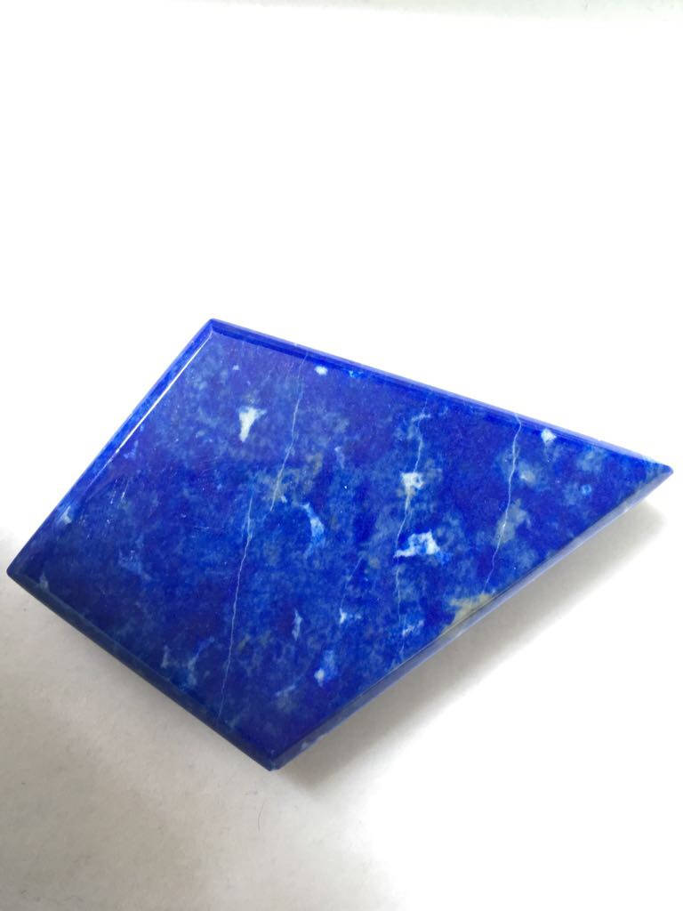 Deep Blue Lapis Lazuli Diamond cabochon 30 grams