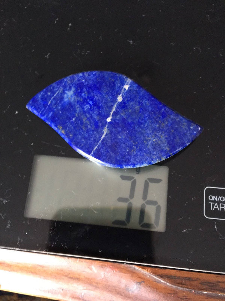 Deep Blue Lapis Lazuli Wave cabochon 36 grams