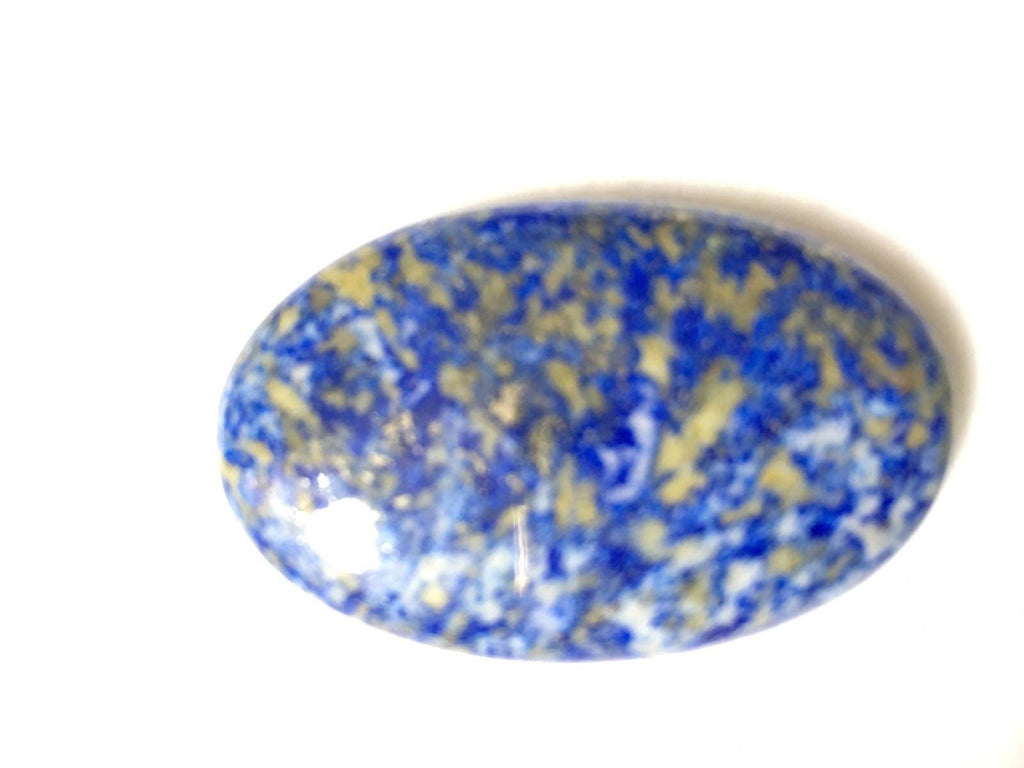 Deep Blue Oval Shaped Lapis Lazuli Cabochon AAA 1g