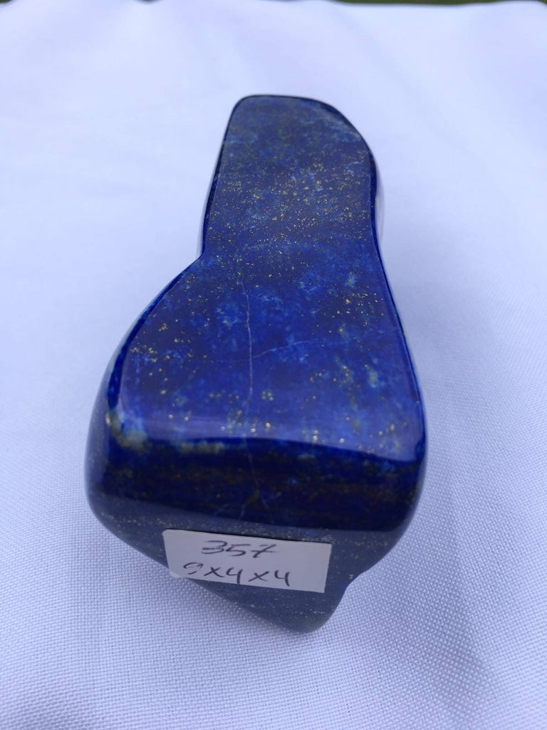 Lapis lazuli naturally shaped sculpture 357 grams 9x4x4cm