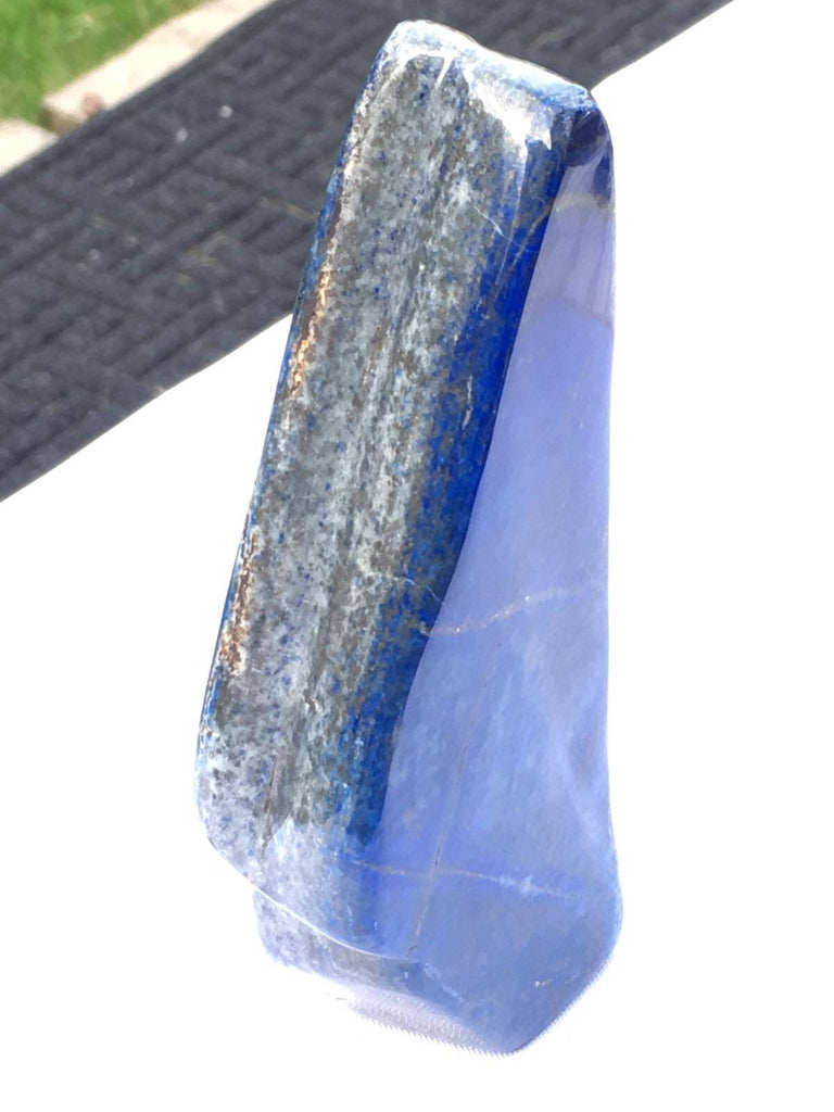 Lapis lazuli naturally shaped sculpture 482grams 14.5x5x2.5cm