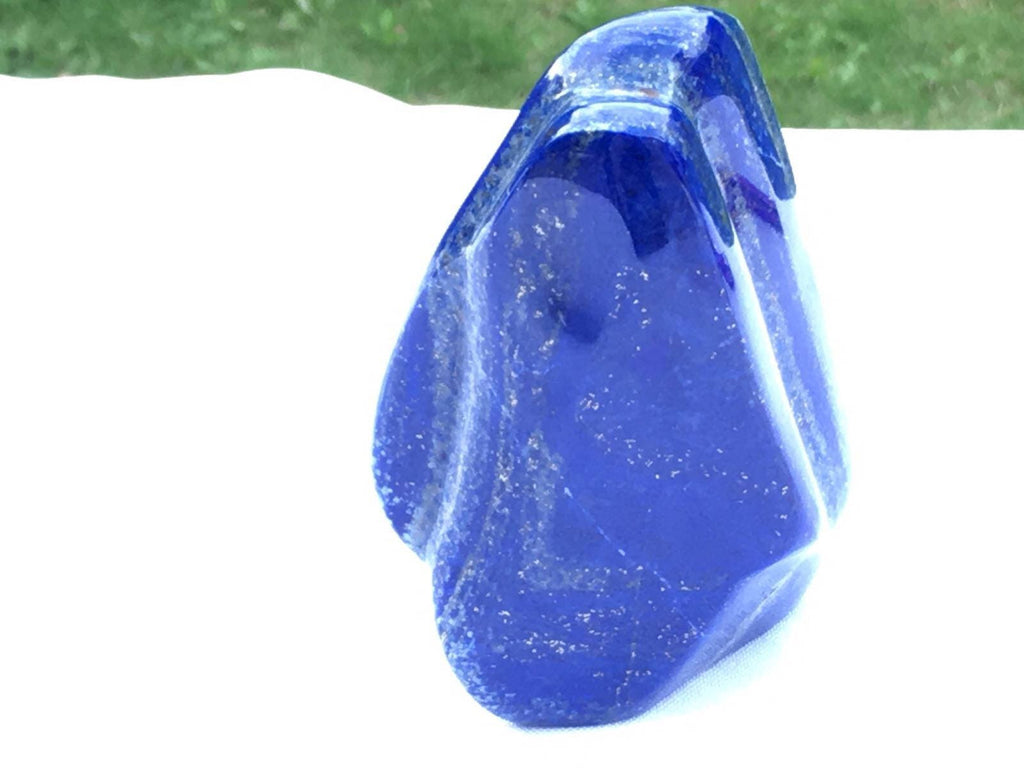 Lapis lazuli naturally shaped sculpture 375 grams 10x7x3cm