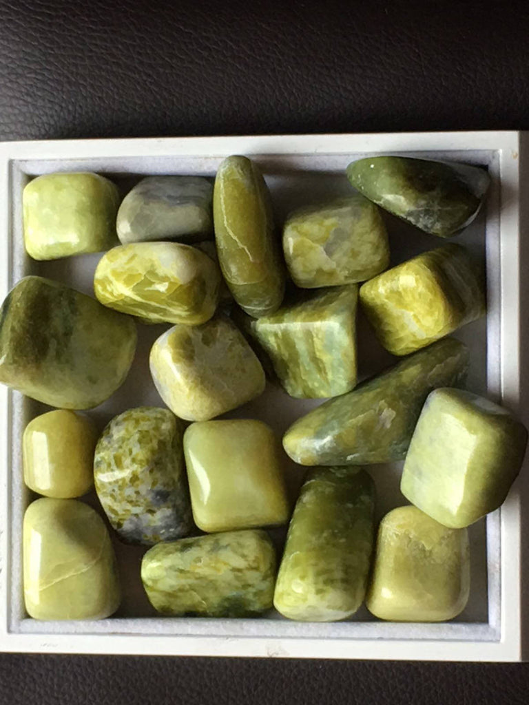 A Set of 20 Serpentine Tumble stone  (20-30mm)