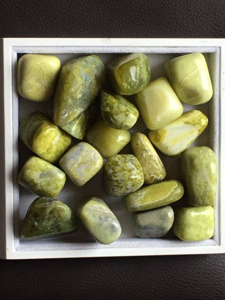 A Set of 20 Serpentine Tumble stone  (20-30mm)