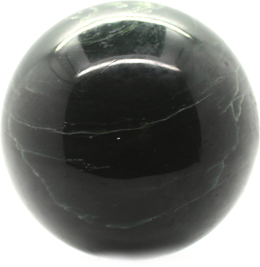 Dark green Nephrite Jade Sphere 130mm 2.6KG