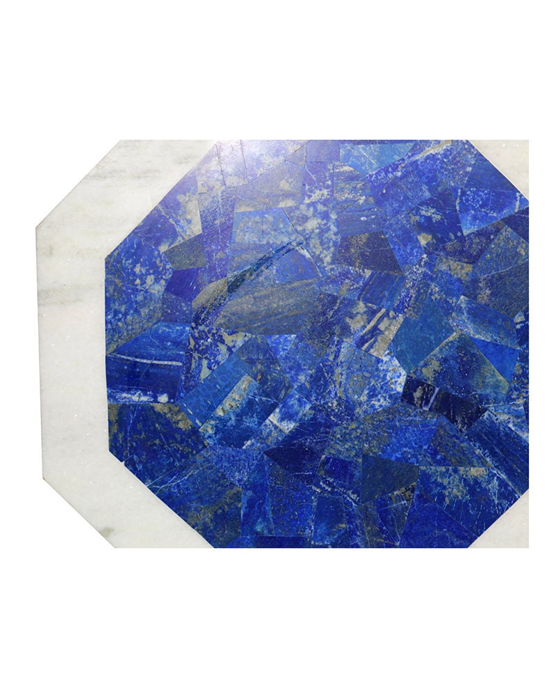 Lapis Lazuli Marble Hexagon Table Top