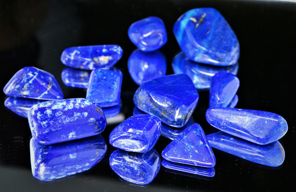 Medium Madani Lapis Lazuli Tumbled Stone - AAA Quality Natural Lapis Stone 25-30mm