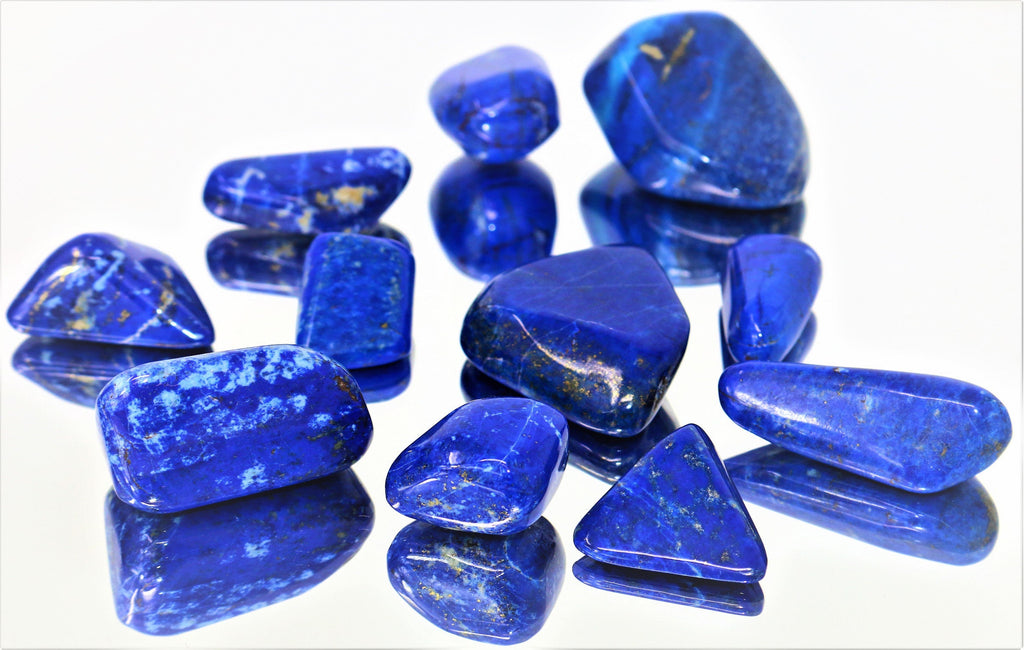 2pc Madani Lapis Lazuli Tumbled Stone - AAA Quality Natural Lapis Stone