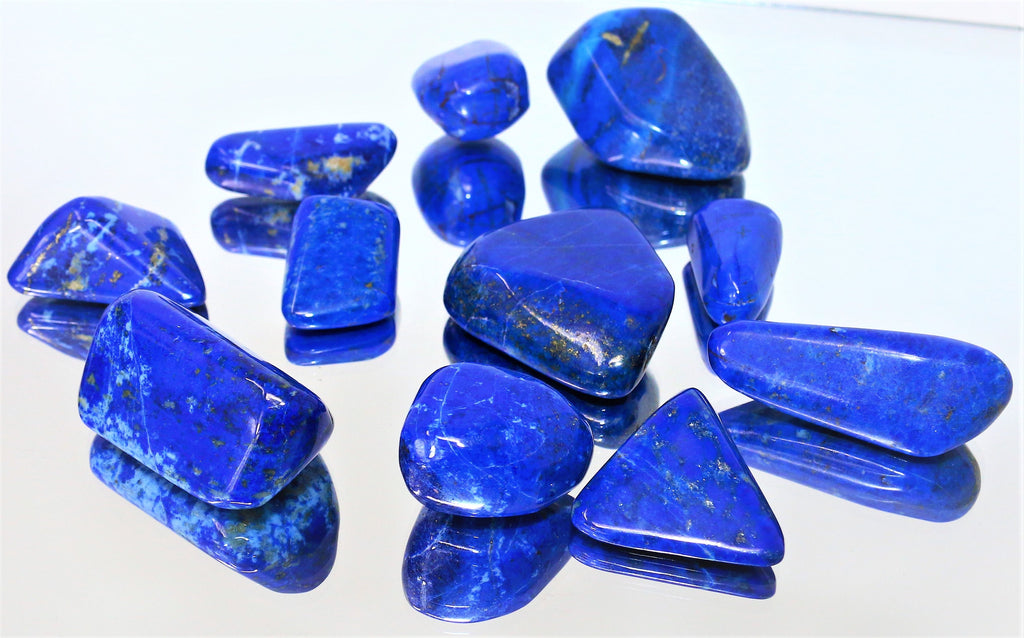 2pc Madani Lapis Lazuli Tumbled Stone - AAA Quality Natural Lapis Stone