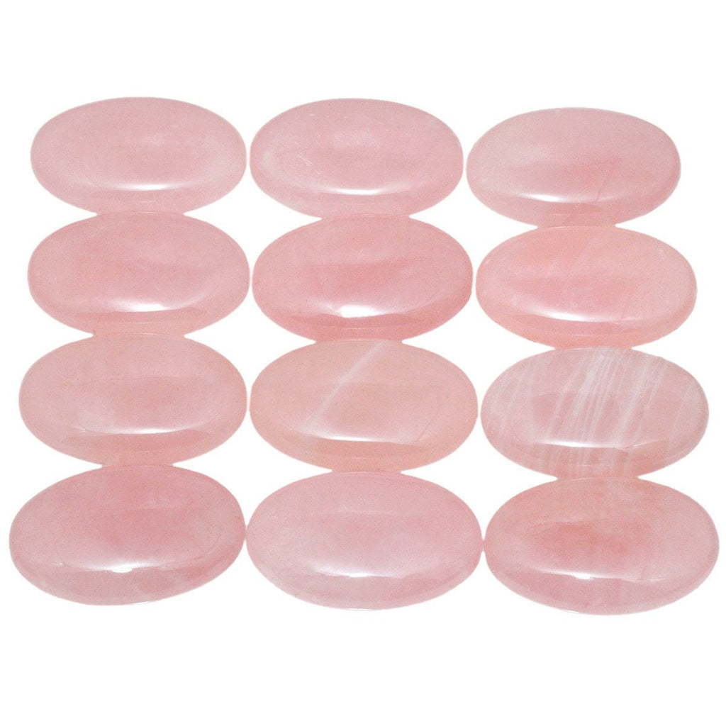 Rose Quartz palm stone 30mm