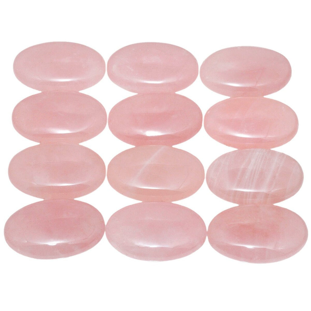 Rose Quartz palm stone 3/4cm