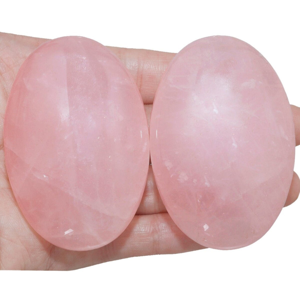 Rose Quartz palm stone 3/4cm