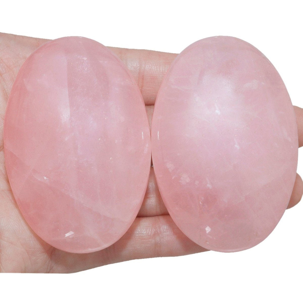 Rose Quartz palm stone