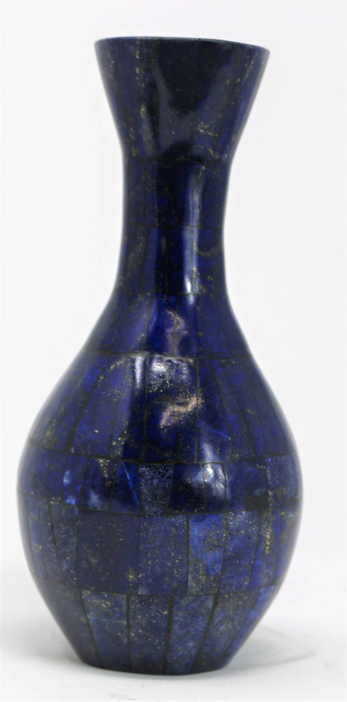 Hand polished Lapis Lazuli flower pot