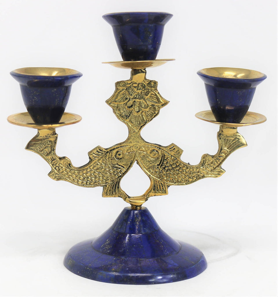 Lapis Candle Holder